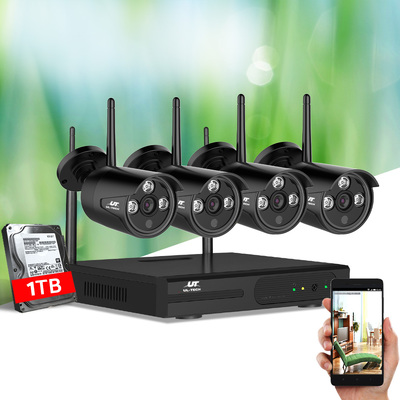 4 Bullet UL-tech 8CH Wireless Security Cameras Kit 1TB