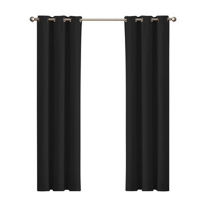  Blockout Curtain 102x160cm Black