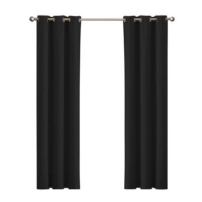 Blockout Curtain 102x241cm Black