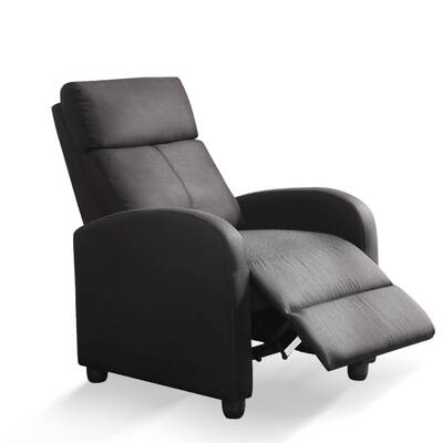 Recliner Chair Chairs Comfort Lounge Sofa Armchair Padded Fabric Couch