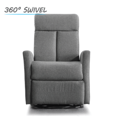 Recliner Chair Chairs Armchair Sofa Lounge Couch Padded Grey Fabric