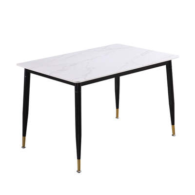 Metal Dining Table Legs Steel White