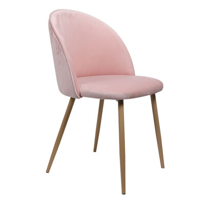 2x Dining Chairs Pink