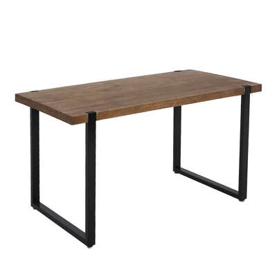 Contemporary Dining Table Industrial Wooden - Soft Cushion Classic