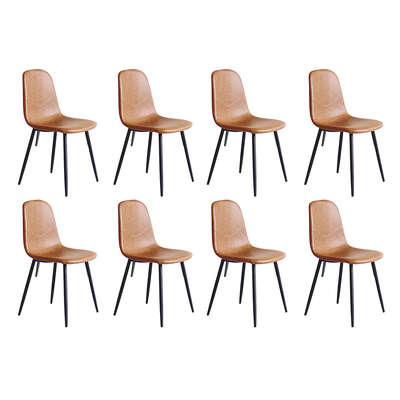 Ergonomic 8x Dining Chairs Kitchen Eames - Soft Cushion Classic