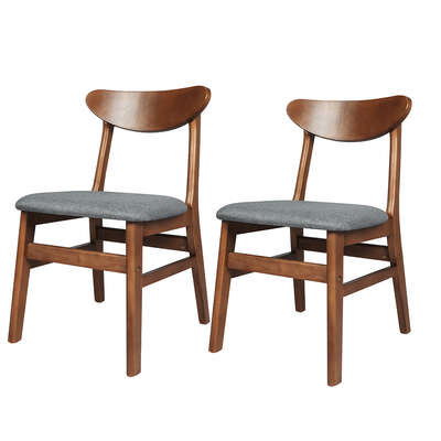 Premium 2xDining Chairs Kitchen Chair Brown 2Pack - Easy Assembly
