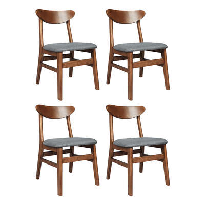 Ergonomic 4xDining Chairs Kitchen Chair - Easy Assembly Classic