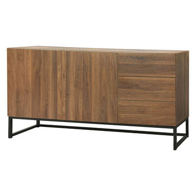 Functional Buffet Sideboard Storage Cabinet Walnut - Space-Saving