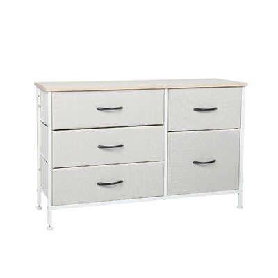 Ergonomic Storage Cabinet Tower Chest of Beige - Scandi Inspired