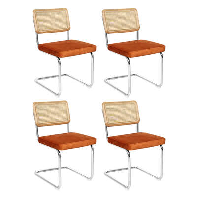 Minimalist 4xRattan Chair Dining Chairs - Adjustable Height Classic