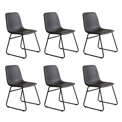 Modern 6x Dining Chairs Kitchen Table - Durable Frame Classic