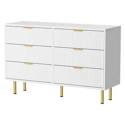 Compact Chest of 6 Drawers - Multipurpose Use Classic Durable