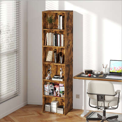 Tall Bookshelf Storage Unit 40x24x178.5cm