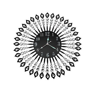 Luxury Modern Wall Clock Black