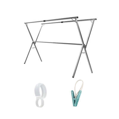 Minimalist Adjustable Clothes Drying Airer Foldable 150-200cm