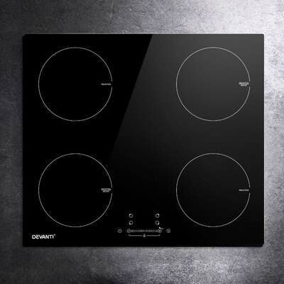 Electric Induction Cooktop 60cm Ceramic 4 Zones Stove Cook Top Hot Plate