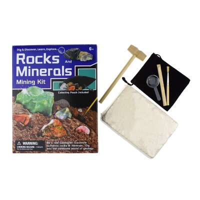 Dig & discover rocks and minerals mining kit