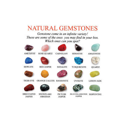 Gemstone selection box 25pcs