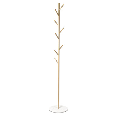 Coat Rack Hat Clothes Stand Hanger Gold