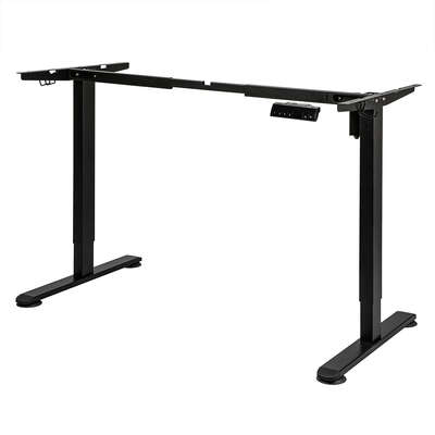 Contemporary Motorised Standing Desk Frame Black Single Motor - Sleek