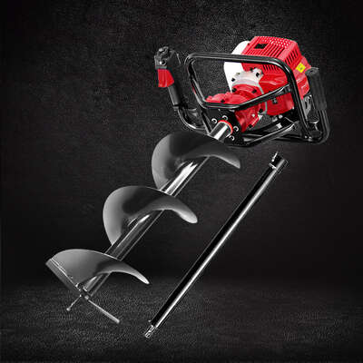 Giantz Post Hole Digger 300mm Petrol Drill Extension Bits Auger