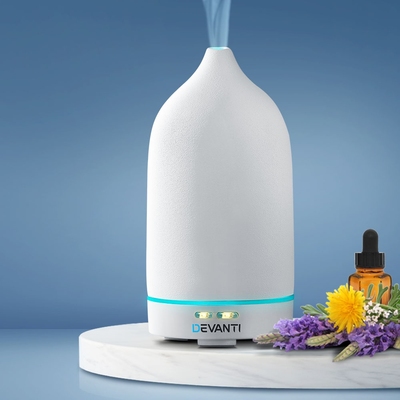 Devanti Ceramics Aroma Diffuser Cool Mist White 