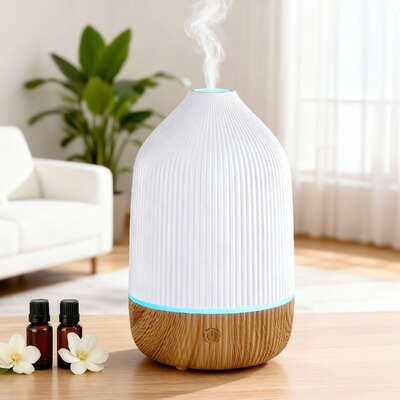 Ultrasonic Aroma Diffuser 100ml LED Humidifier for Aromatherapy Forest Scent
