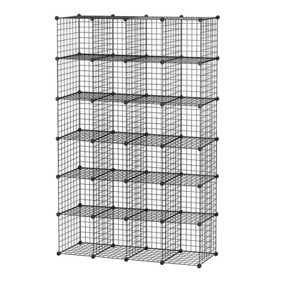 24 Cube Storage Cabinet DIY Wire Storage Shelves