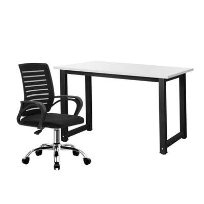 Modern Home Office Desk & Chair Set for Comfort and Productivity