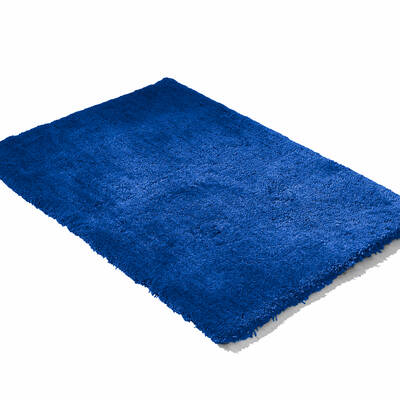 Ultra Soft Anti Slip Rectangle Plush Shaggy Floor Rug Carpet in Blue 60x220cm