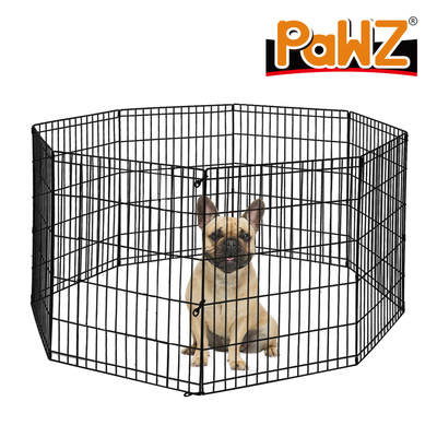 unique hex shaped 8 Panel Fence Black Playpen 30"
