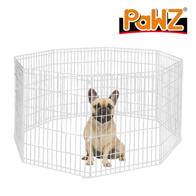 unique hex shaped 8 Panel Fence Silver Playpen 30"