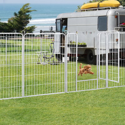 Durable Metal Pet Dog Playpen: 8-Panel 48'' Enclosure for Puppies