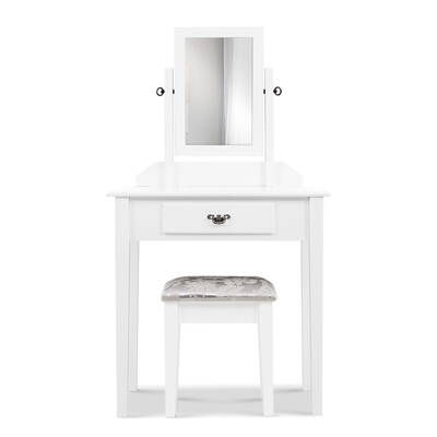 Dressing Table Stool Mirror Makeup Jewellery Organiser Cabinet Drawer