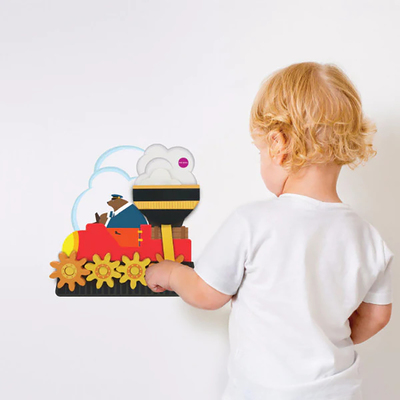 VertiPlay Wall Toy: Round & Round Goes Mr. Bear