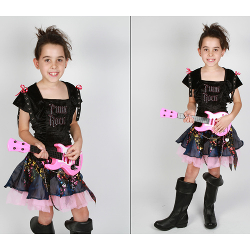 Girl Teen Punk Rock Costume 2 Sizes