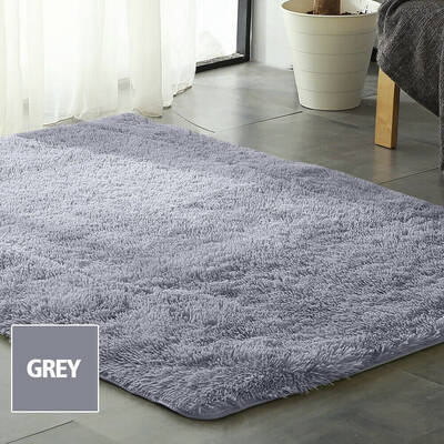 Designer Soft Shag Shaggy Floor Confetti Rug Carpet Home Decor 300x200cm Grey