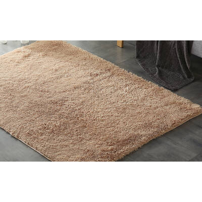 Designer Soft Shag Shaggy Floor Confetti Rug Carpet Home Decor 80x120cmTan