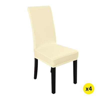 4x Stretch Elastic Chair Covers Washable