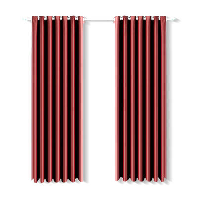 2x Blockout Curtains Panels Blackout 3 Layers Eyelet Room Darkening  240x213cm