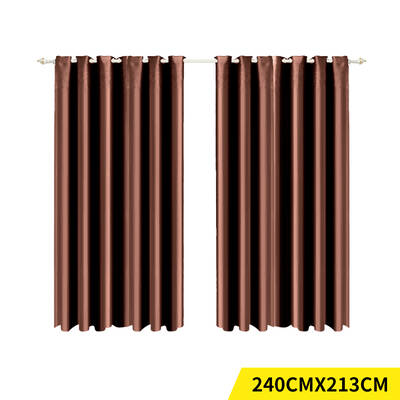 2x Blockout Curtains Room Darkening 240x213cm