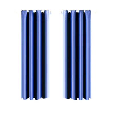2x Blockout Curtain Panels Blackout 3 Layers Eyelet Room Darkening  300x230cm