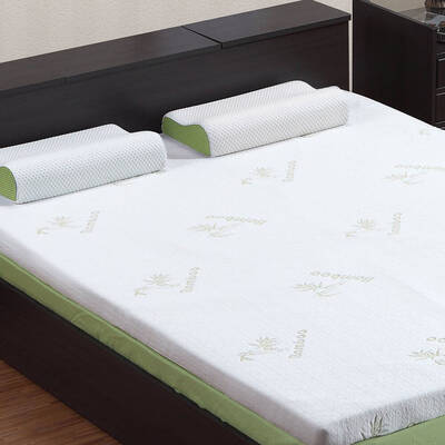 8cm Thickness Cool Gel Memory Foam Mattress Topper Bamboo Fabric Queen