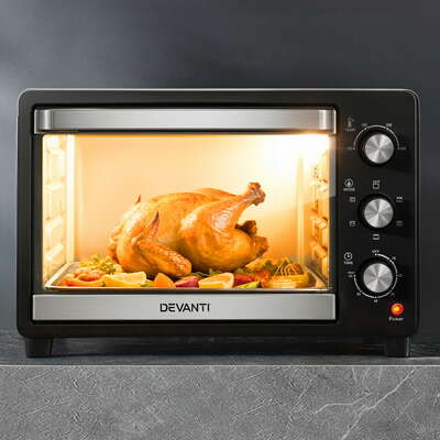 Electric Convection Oven 30L with Air Fryer 1600W Power - Stylish