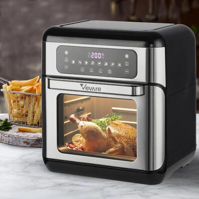 Vevare Air Fryer 10L LCD Fryers Oven Airfryer Kitchen Oil Free Cooker 1500W