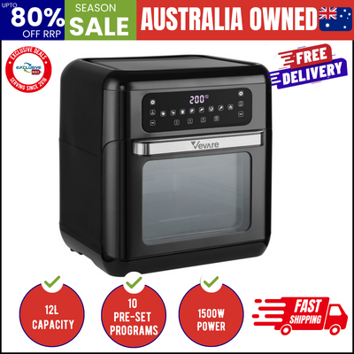 Air Fryer 12L Fryers Oven LCD Touch Oil Free Cooker 1500W Kitchen