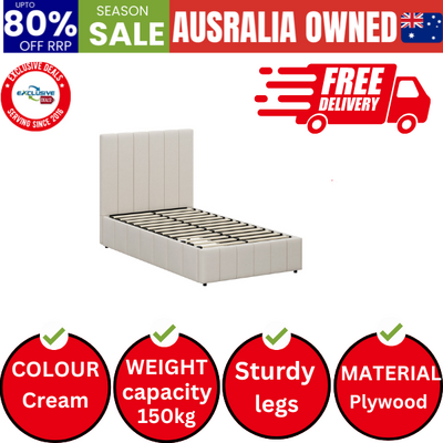 Bed Frame King Single Beds Platform Gas Lift Storage Base VISH