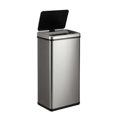 Automatic Motion Sensor Bin 50L Silver