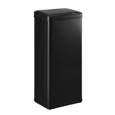 60L Motion Sensor Bin Stainless Steel Black
