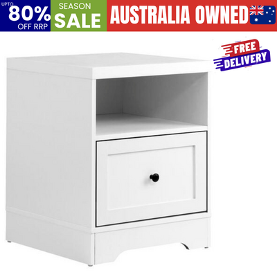 Bedside Tables Drawers Bedroom Hamptons Furniture Storage Cabinet